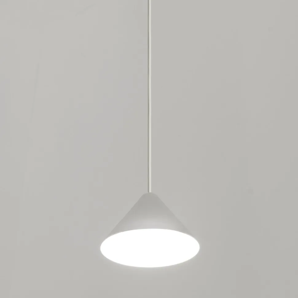 Vivida luminelle lampada a sospensione cono bianco moderno
