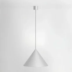 Vivida luminelle lampada a sospensione cono bianco