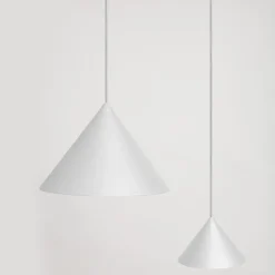 Vivida luminelle lampada a sospensione cono bianco