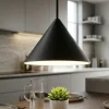 Vivida luminelle lampada a sospensione cono antracite moderno