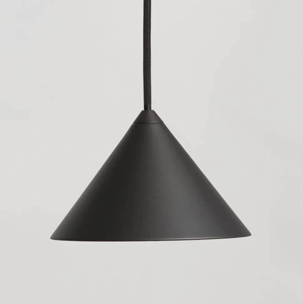 Vivida luminelle lampada a sospensione cono antracite moderno