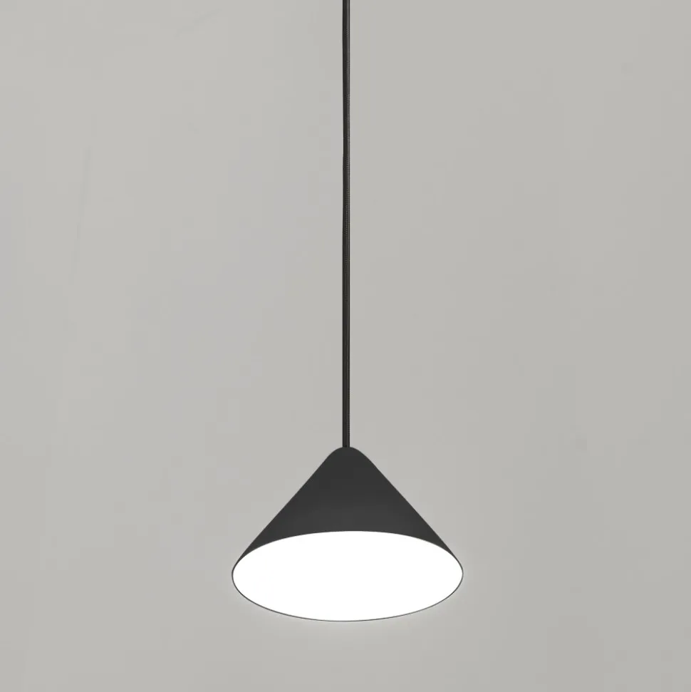 Vivida luminelle lampada a sospensione cono antracite moderno