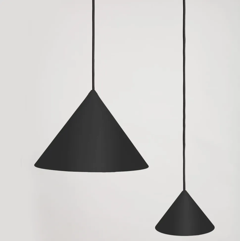 Vivida luminelle lampada a sospensione cono antracite moderno