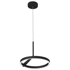 Vivida meridiana nero lampadario led 17w 3000k 4000k moderno