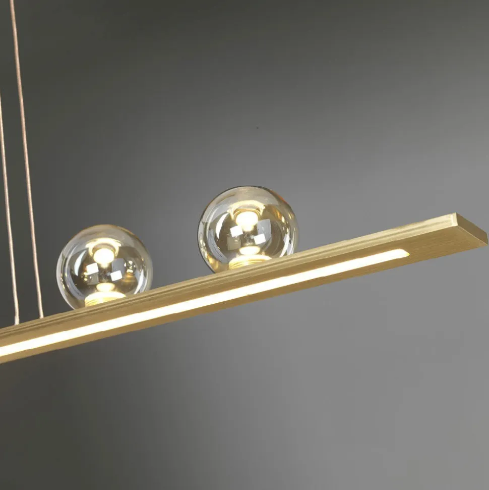 Vivida moonlight lampadario oro led 36w 3000k per cucina moderna