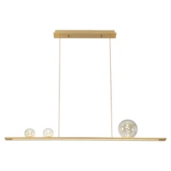 Vivida moonlight lampadario oro led 36w 3000k per cucina moderna