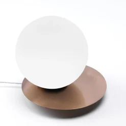 Vivida pearl abat-jour da comodino moderna oro rosa led 12w 3000k