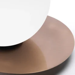 Vivida pearl abat-jour da comodino moderna oro rosa led 12w 3000k