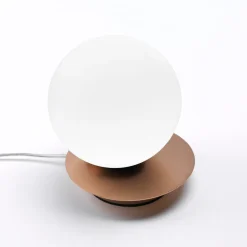 Vivida pearl abat-jour lampada bronzo led 8w 3000k per camera da letto