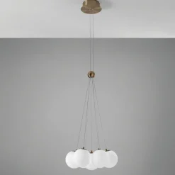 Vivida pearl lampadario oro rosa sfere di vetro per soggiorno