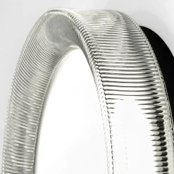 Vivida pilastro plafoniera classica vetro ovale trasparente led cct dimmerabile