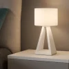 Vivida pup glass lampade da comodino moderne led 7w 3000k touch dimmer vetro bianco