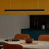 Vivida segmento lampadario nero da cucina led 40w cct