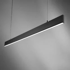 Vivida segmento nero lampadario per soggiorno moderna nero led 36w cct