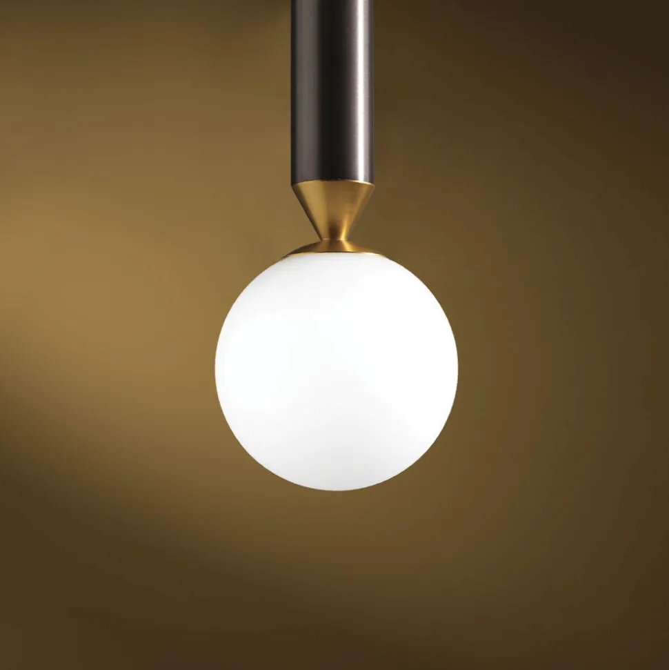 Vivida seventy marrone ossidato lampada sospensione moderna