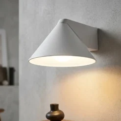 Vivivda luminelle applique da parete cono bianco moderno