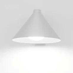 Vivivda luminelle applique da parete cono bianco moderno