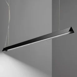 V-line sp ideal lux lampadario moderno nero led 20w 3000k