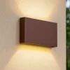 Wally affralux applique da esterno corten 20w 3000k 4000k