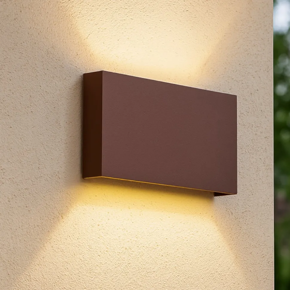 Wally affralux applique da esterno corten 20w 3000k 4000k