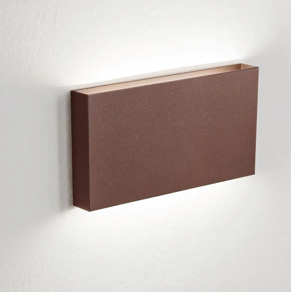 Wally affralux applique da esterno corten 20w 3000k 4000k