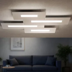 Wally top light plafoniera moderna bianco per soggiorno