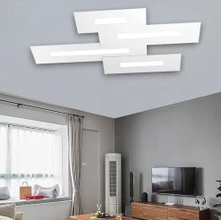 Wally top light plafoniera moderna bianco per soggiorno
