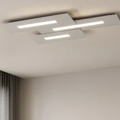 Wally top light plafoniera da cucina grigio moderna rettangolare