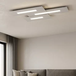 Wally top light plafoniera da cucina grigio moderna rettangolare