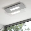 Wally toplight plafoniera led bianco grigio