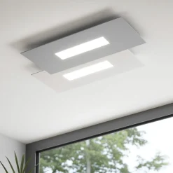 Wally toplight plafoniera led bianco grigio