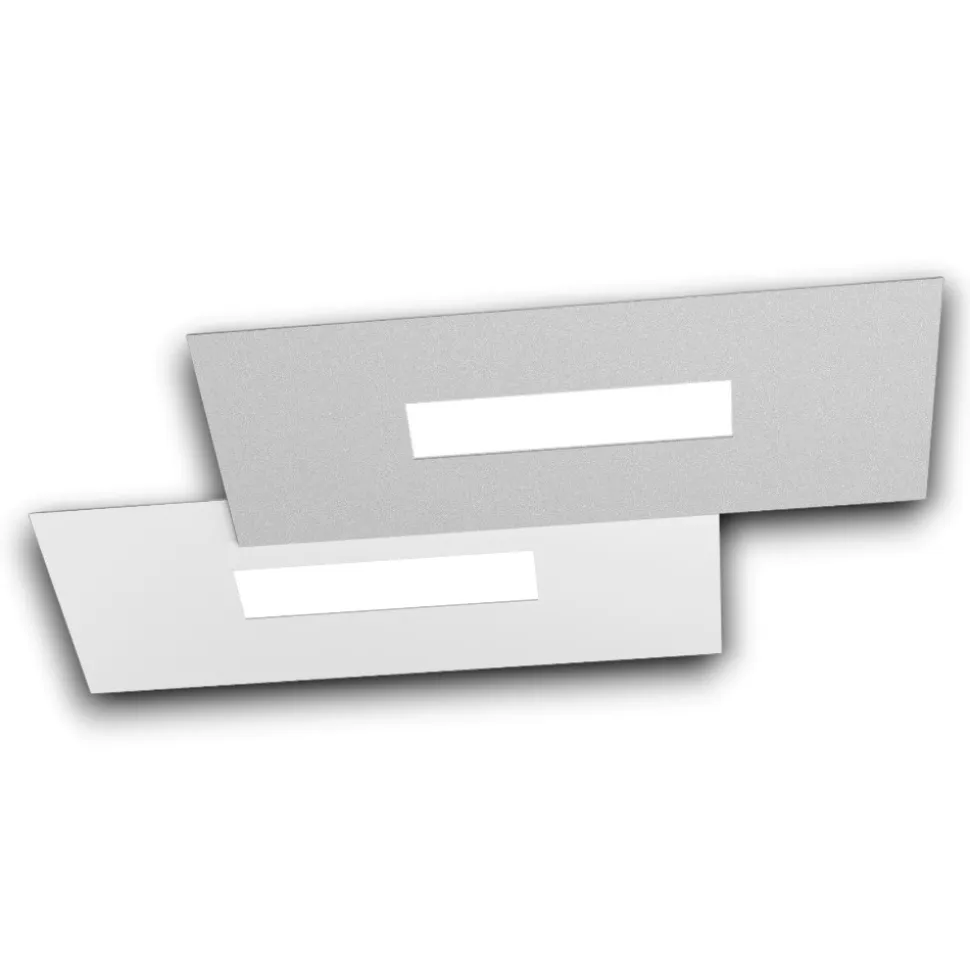 Wally toplight plafoniera led bianco grigio