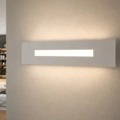 Wally top light applique led moderna grigio per interni