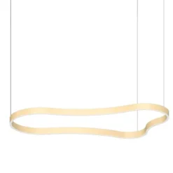 Waves-3 sp ideal lux lampadario moderno oro led 155cm