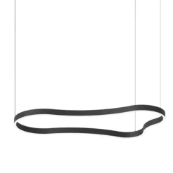 Waves-2 sp ideal lux lampadario moderno nero led