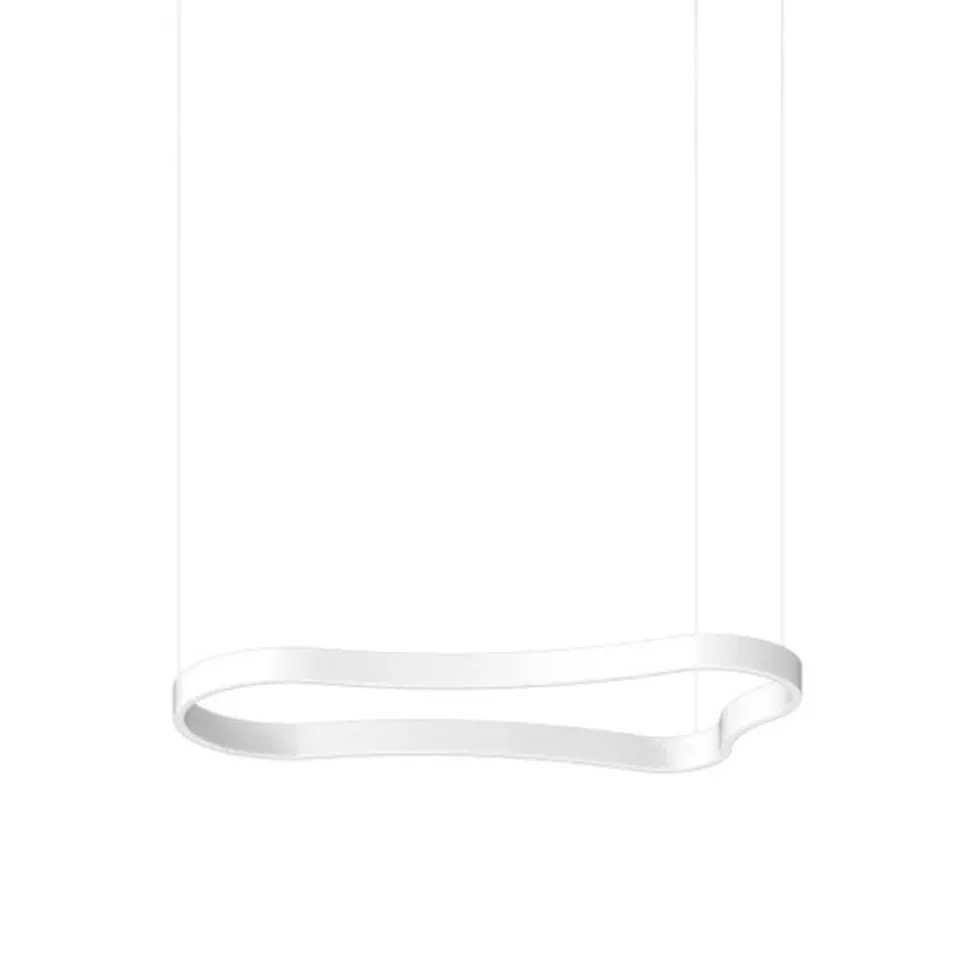 Waves-1 sp ideal lux lampadario moderno bianco led 94cm