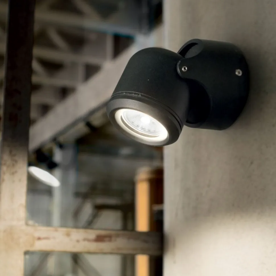 Xeno ap1 applique singolo da esterno ip44 nero orientabile ideal lux