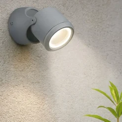 Xeno ap1 faretti da esterno luce orientabile grigio ip44 gu10 220v