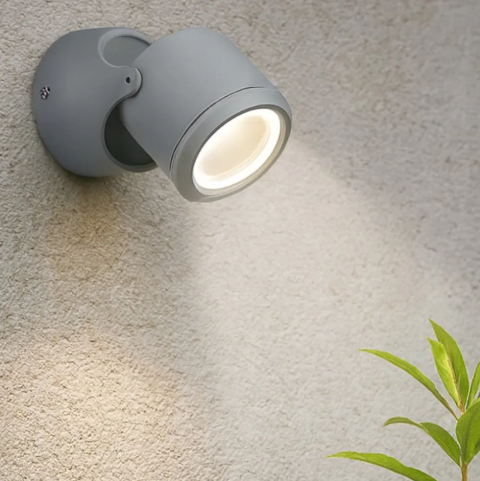 Xeno ap1 faretti da esterno luce orientabile grigio ip44 gu10 220v