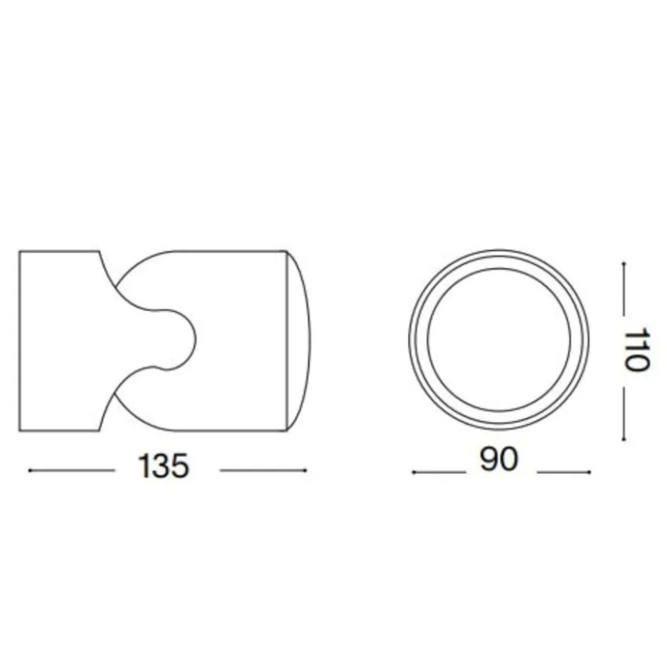 Xeno ap1 faretti da esterno luce orientabile grigio ip44 gu10 220v