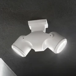 Xeno pl2 faretto da soffitto tetto per esterno bianco orientabili ideal lux