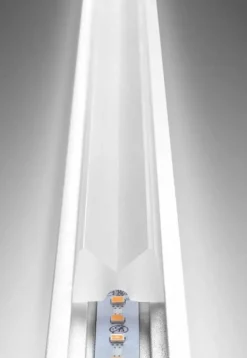 Xilema stilnovo plafoniera led 3000k alluminio lucido