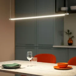 Yoko sp ideal lux lampadario per isola cucina moderna bianco led 16w 3000k
