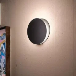 Yo yo linea light applique led 3000k nero design tondo