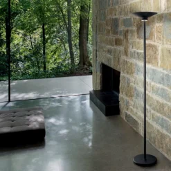 Ypsilon gea luce piantana da terra moderna nera opaco per salotto led 3000k