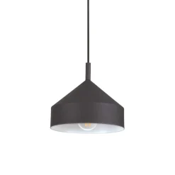 Yurta sp1 d21 lampadario pendente nero cono ideal lux