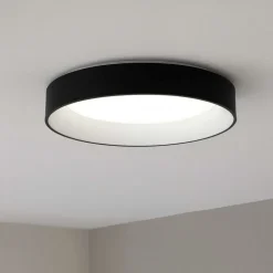 Ziggy pl d060 ideal lux plafoniera cucina led 3000k rotonda nera