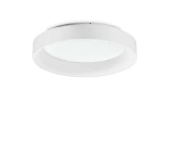 Ziggy pl d060 plafoniera per cucina tonda bianco 60cm 3000k ideal lux