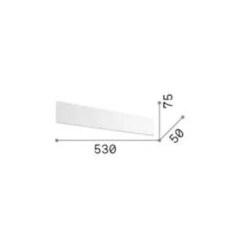 Zig zag ap d53 nero ideal lux applique led 23w 3000k