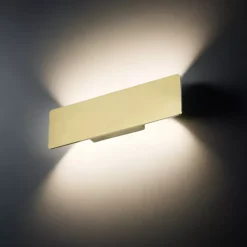 Zig zag ap1 d29 ottone ideal lux led 12,5w 3000k applique moderna